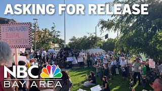 Hundreds rally, calling for the release of Livermore man detained by ICE