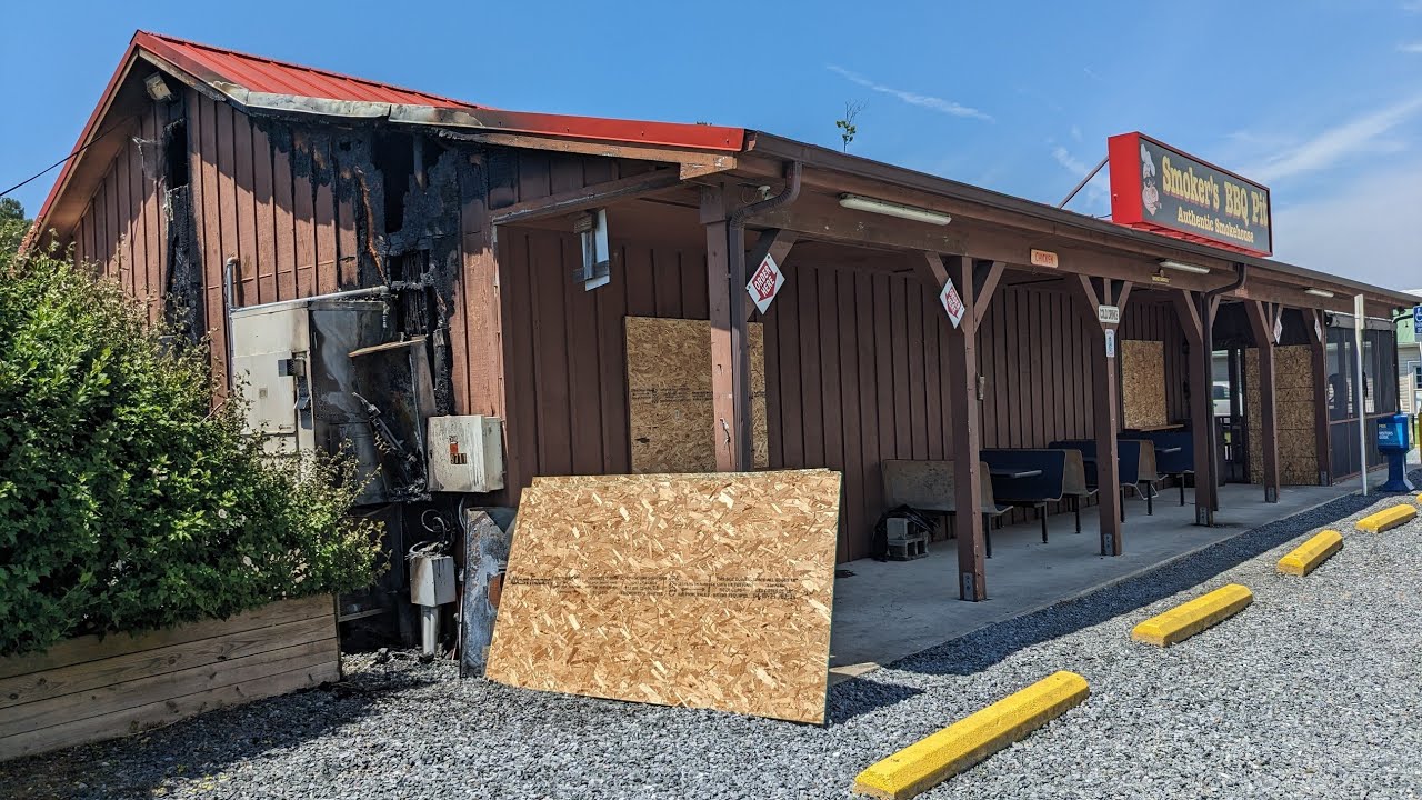 Ocean City Maryland Smoker's BBQ Pit Damaged By Lightning Strike Fire