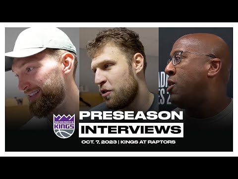 Domantas Sabonis, Sasha Vezenkov & Coach Brown | Postgame Pressers 10.08.23