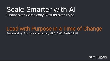 Scale Smarter with AI | Lead with Purpose in a Time of Change