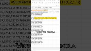 How to Sum Numbers Separated by Commas in Excel! 🤯