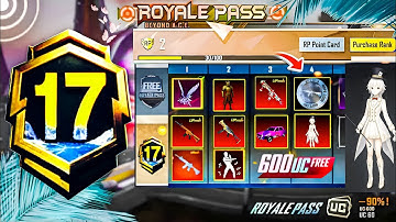 ✅ A17 Royal Pass & Free Rewards 1 To 100 Rp🔥|  A17 Royal Pass Leaks | v4.2 Update Features | PUBGM