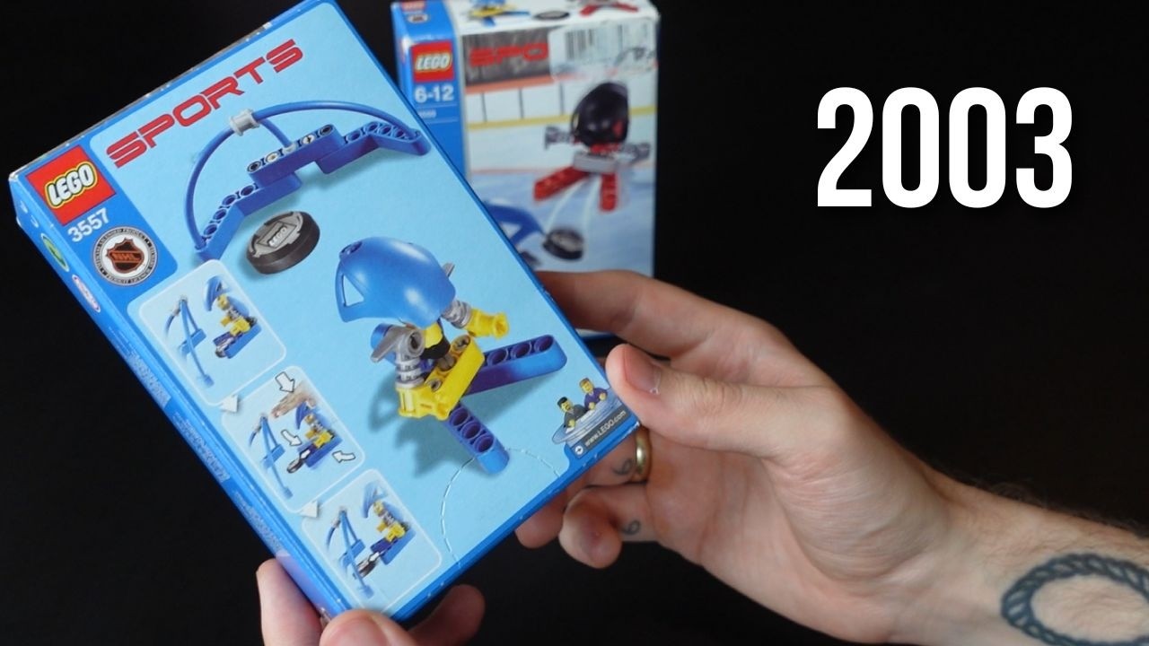  ミニチュアブルージャスパーセット Opening A Sealed LEGO NHL Set From 2003 - YouTube