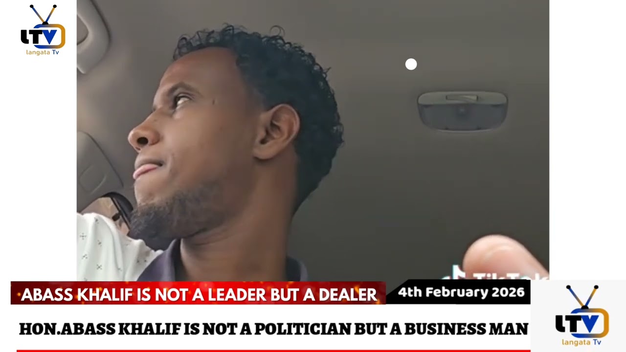HON.ABASS KHALIF IS NOT A LEADER BUT A DEALER 