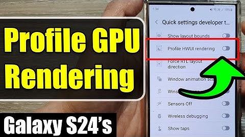Samsung S24 Hidden Feature: Enable/Disable Profile GPU Rendering (Improve Performance?)