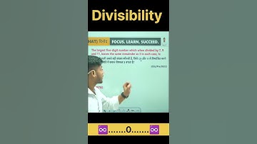 Divisibility#ssc maths #ssc cgl#sscchsl2025