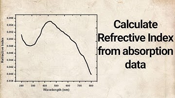 calculation of refractive index from absorption data