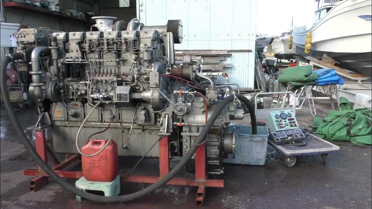 No.3757 MITSUBISHI S6R2T2MTK3L 1100PS(3.48) 【Used Marine Diesel Engine