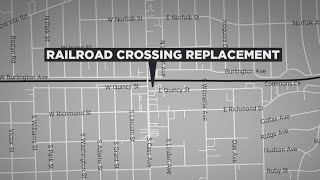 BNSF track undergoing replacement through next weekend
