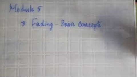 EC302 Digital Communications Module 6 Part 1