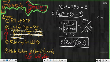 Algebra Lesson 8.3: Factoring Quadratics Completely