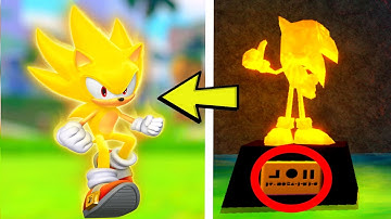 GOLDEN SUPER SONIC HIDDEN IN SECRET PLACE IN SONIC SPEED SIMULATOR!
