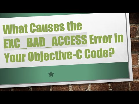 What Causes the EXC_BAD_ACCESS Error in Your Objective-C Code?