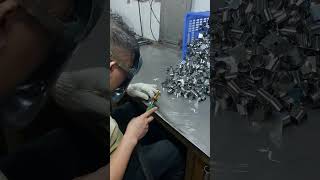 Stainless steel burner accessories TIG welding process#StainlessSteel #BBQGrill #GasStove