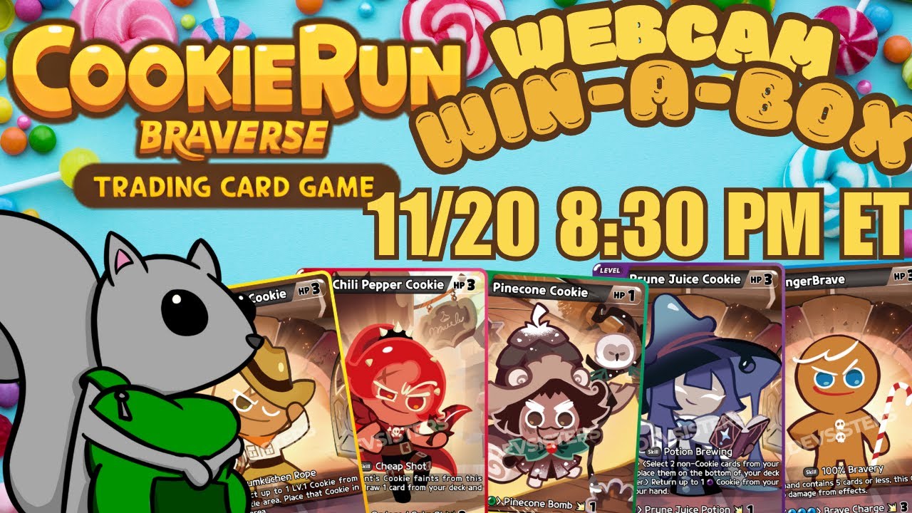 COOKIERUN BRAVERSE TCG! WIN-A-BOX WEBCAM TOURNAMENT