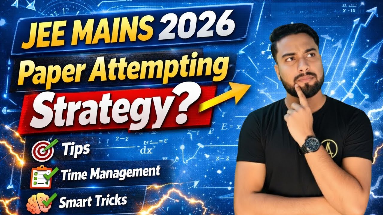 PAPER ATTEMPTING STRATEGY FOR JEE MAINS🔥| How to attempt JEE MAINS Paper🤔| Perfect Plan✅