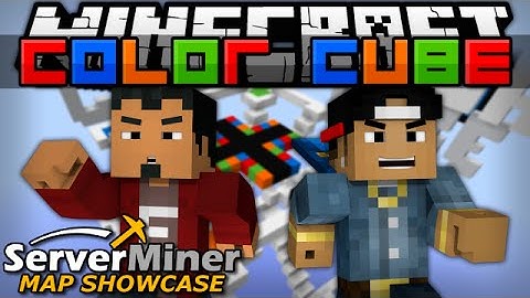 ServerMiner Map Showcase - "Color Cube" 1.8 Minigame!