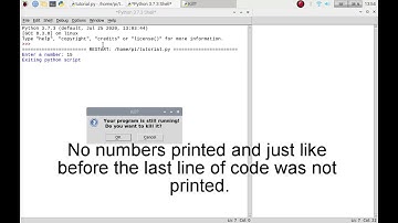 How to cleanly exit code in Python3 IDLE on your Raspberry Pi Raspbian, Raspberry Pi OS or Linux.
