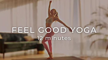 12 MIN MAKE ME FEEL GOOD YOGA FLOW | Vinyasa Yoga to Feel your Best | Yoga by Nicole