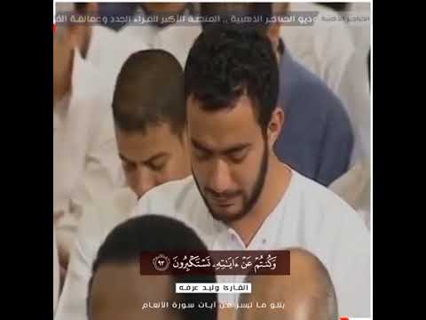 يتلو ما تيسر من ايات سوره الانعام     القارئ وليد عرفه