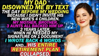 Details My Dad Disowned Me by TEXT Before My Wedding - 2 Years Later He Needed My Signature News