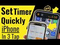 How to quickly set timer on iphone in just 3 taps
