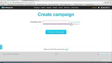 Email Marketing using GetResponse - Your Step-By-Step Guide : Create a Campaign