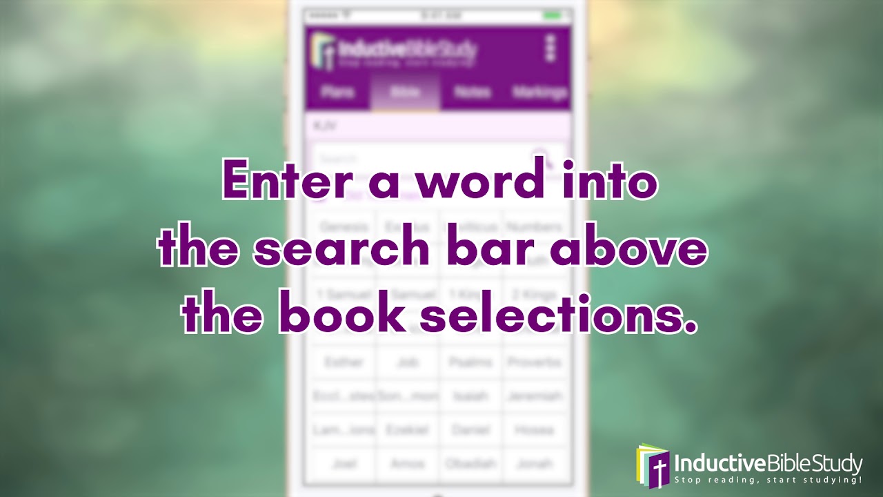 Inductive Bible Study App Tutorial Word Search YouTube Inductive bible study app tutorial word search youtube