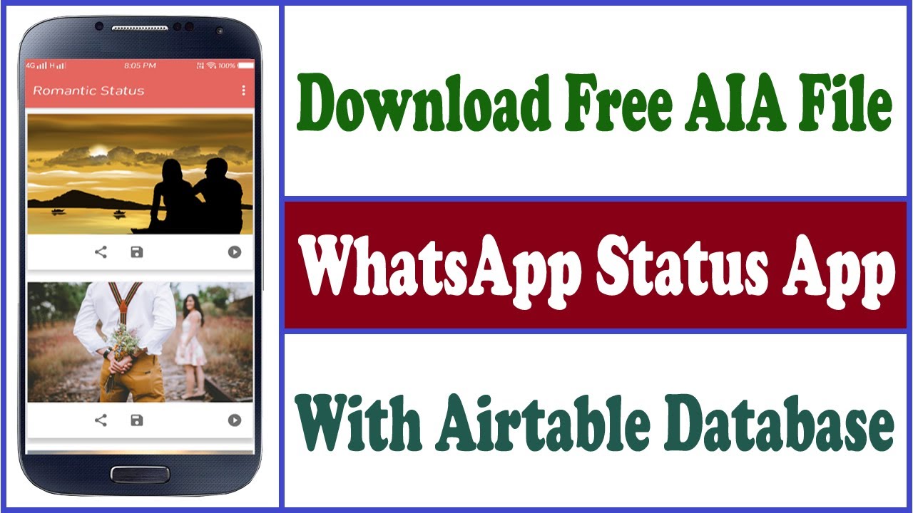 WhatsApp Status App | Download Free AIA File | With ...