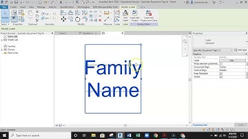 Revit -Changing a Specialty Equipment Tag