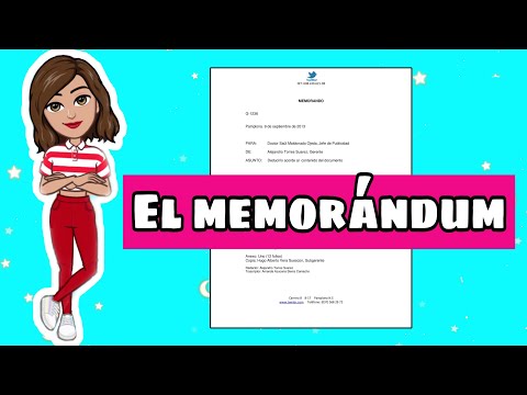 Video: ¿Memorándums es una palabra?