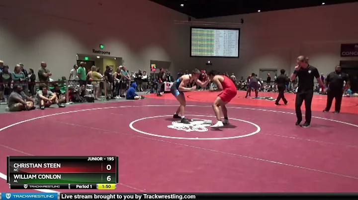 195 Lbs Champ. Round 1 - Christian Steen, NC Vs Wi...