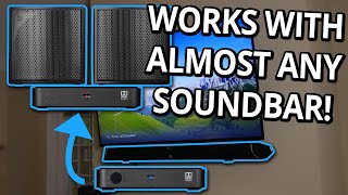 soundbar with surround speaker outputs