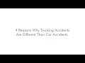 Find out why trucking accidents are different from car accidents from Spencer E. Farris.