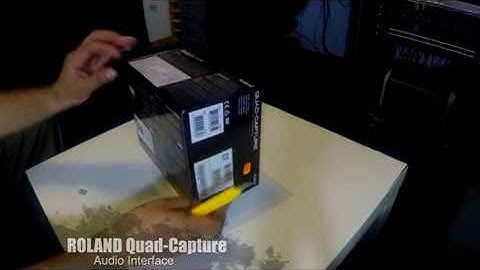 Unboxing ROLAND Quad Capture Audio Interface