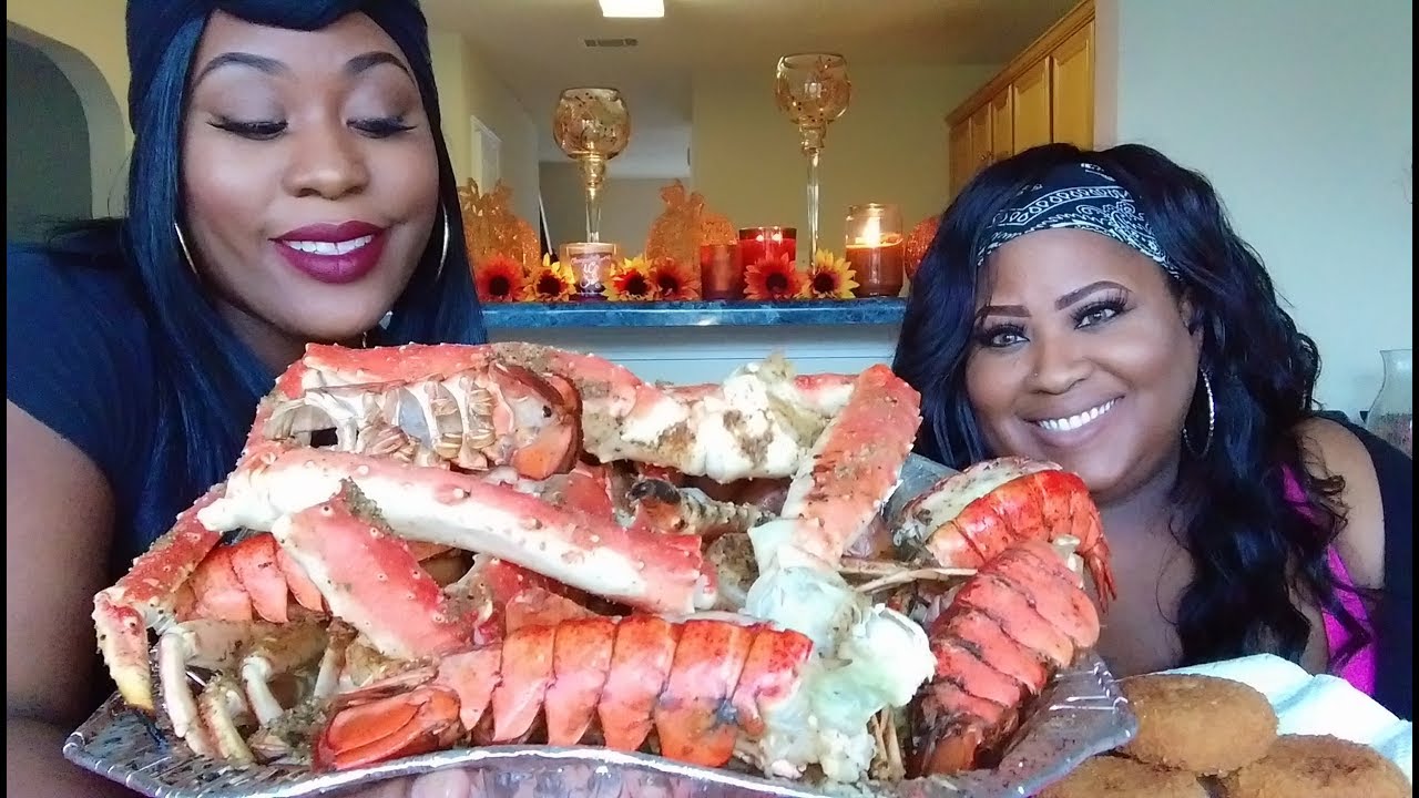 King Crab Mukbang| Eating Show| King crab, lobster, shrimp, snow crabs