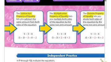 Math 4-1 Properties of Equality