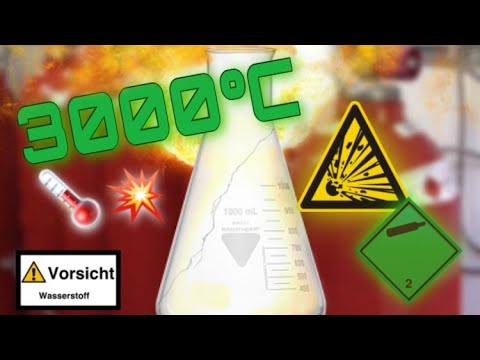 Wasserstoff-EXPLOSION | wasserstoff herstellen - YouTube