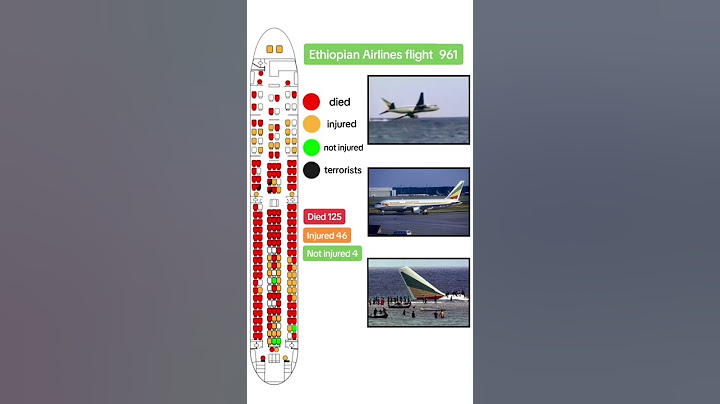 Ethiopian Airlines flight 961 passenger fatality and injury layout #ethiopianairlines #planecrash