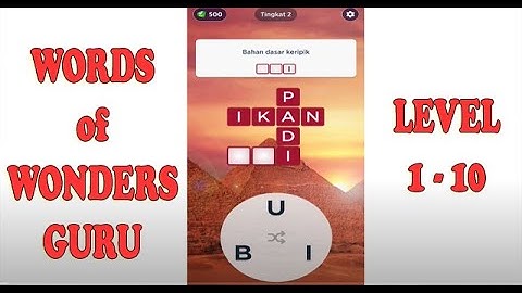 WOW GURU ‼️WORDS OF WONDERS GUR LEVEL 1-10 || PLAY GURU