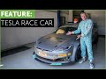 Tesla Race Car! Tiff Needell drives The Electric Tesla GT P100DL