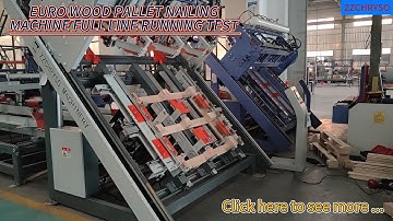 Putting Euro Wood Pallet Nailing Assembly Line to the Test: Witness Seamless Operation and Quality