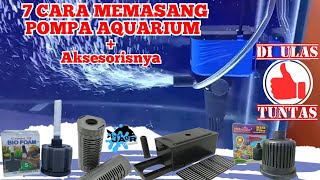 Cara memasang Pompa Aquarium power head Lengkap - power head Gelembung udara