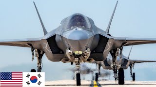 USMC. F-35B fighter jets. Large joint military exercises in the Republic of Korea.