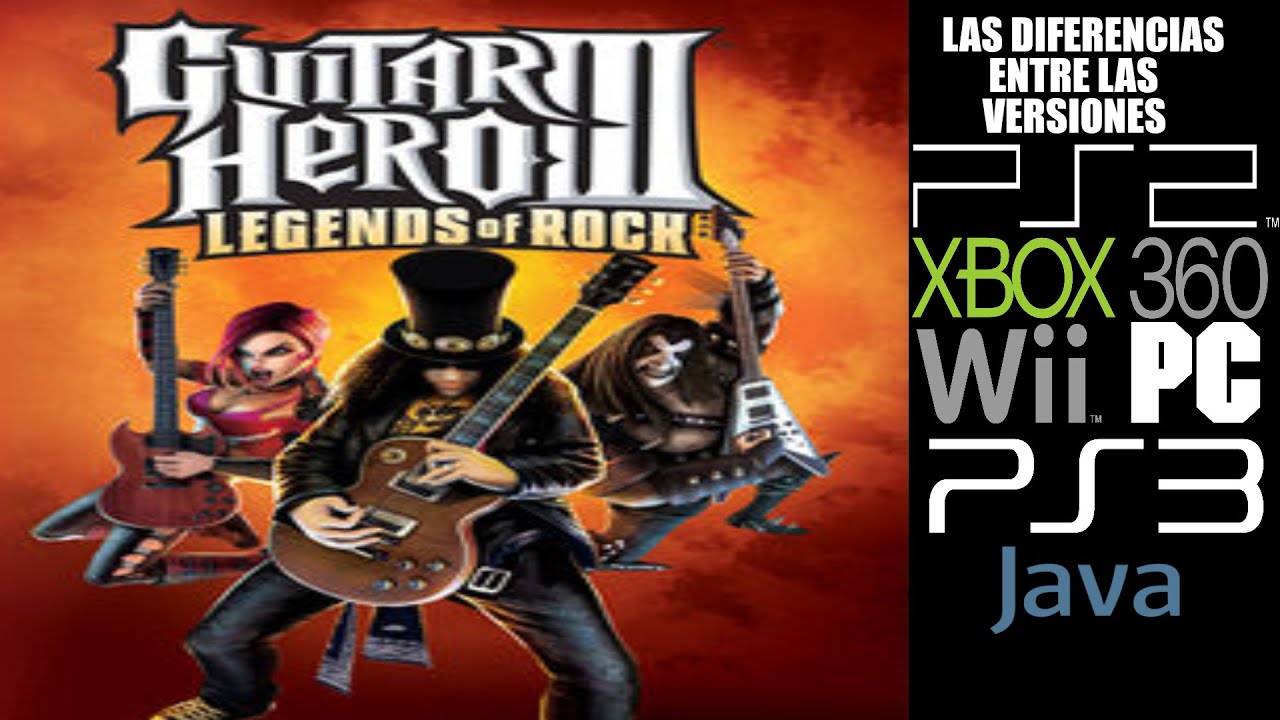 Las Diferencias entre las versiones de Guitar Hero III Legends of Rock -  YouTube