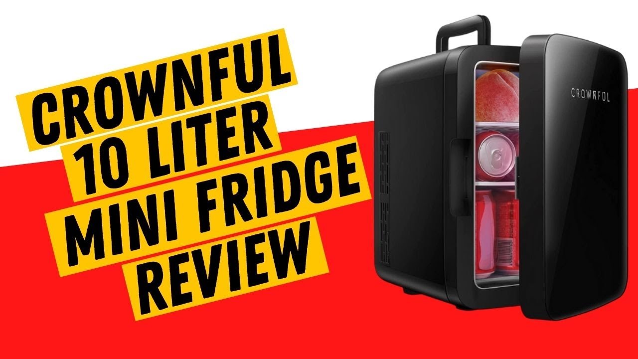 CROWNFUL Mini Fridge, 4 Liter/6 Can Portable Cooler and Warmer