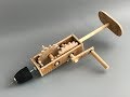How to make a hand drill out of plywood
