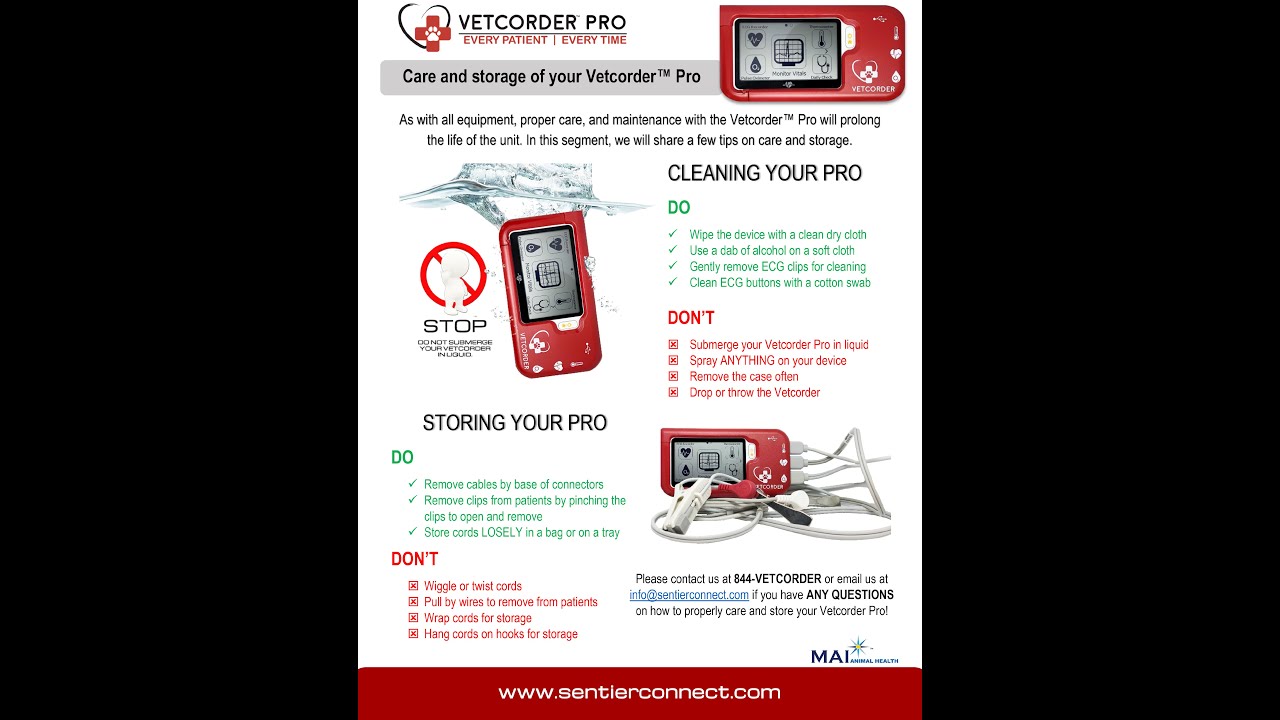Cuidado y almacenamiento de su Vetcorder Pro - YouTube