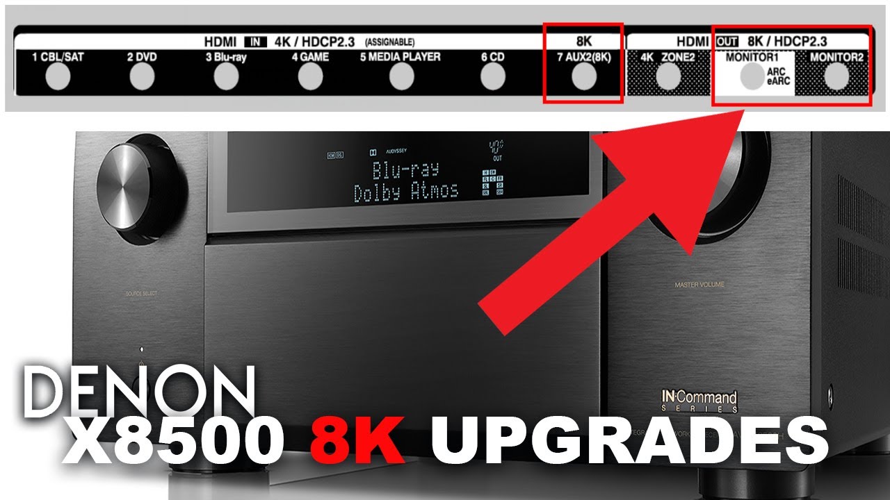 A Denon 4K Bluray Player? X8500H Upgrades and Power Ratings YouTube