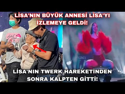 Lisa'nın büyük annesi lisa'yı izlemeye geldi ,Lisa'nın twerk hareketinden sonra kalpten gitti!